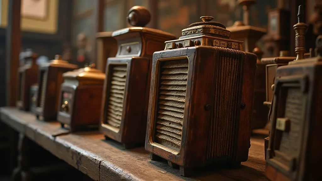 Collection of antique accordions