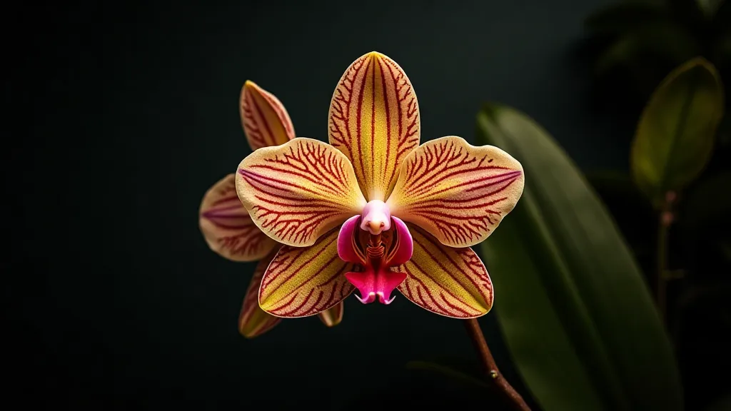 Rare orchid flower in bloom