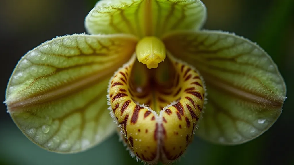 Paphiopedilum rothschildianum flower